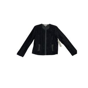 Laura Ashley Vintage 90s Black Lace Jacket Size M NWT